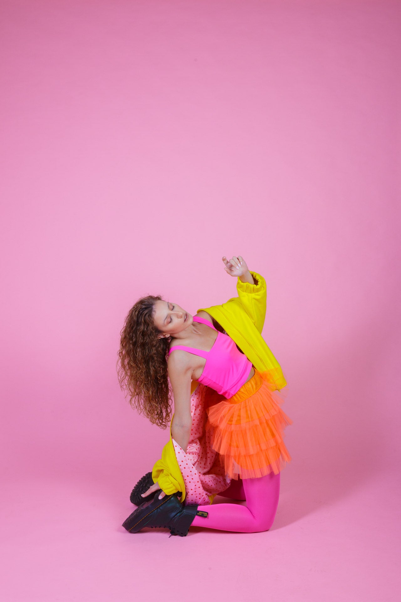 Minissaia Tule Folhos