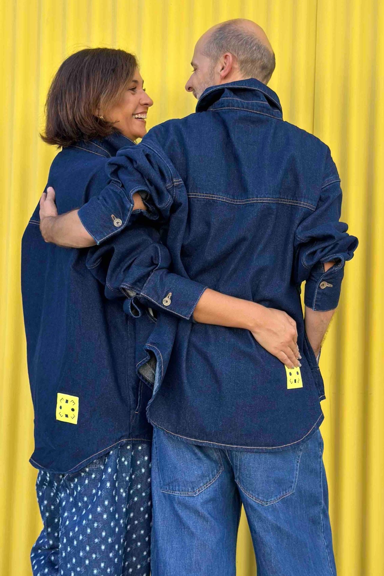 DENIM OVERSHIRT 100% ALGODÃO