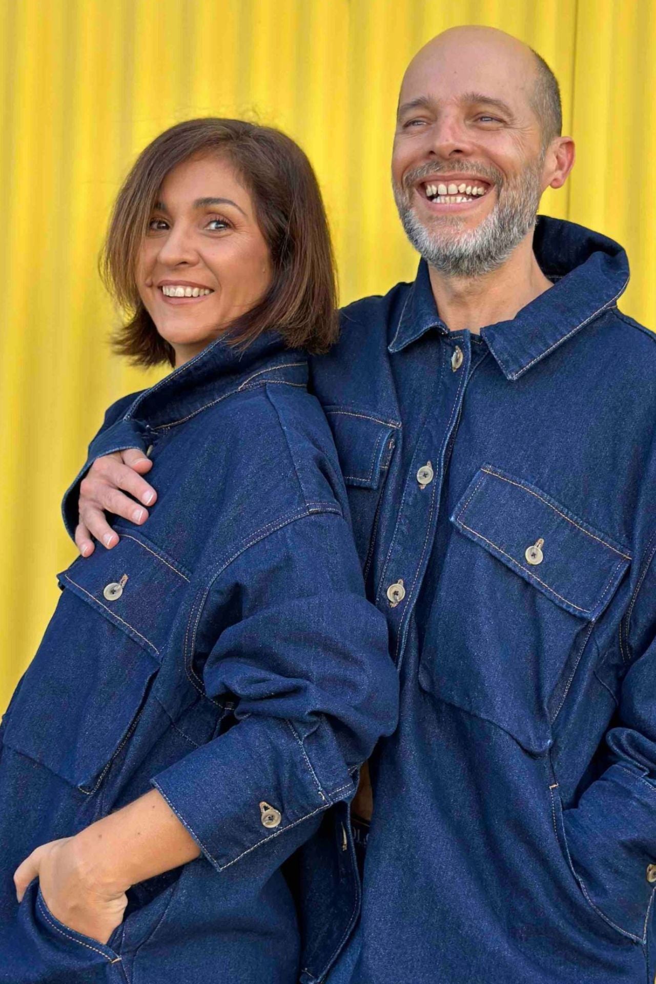 DENIM OVERSHIRT 100% ALGODÃO