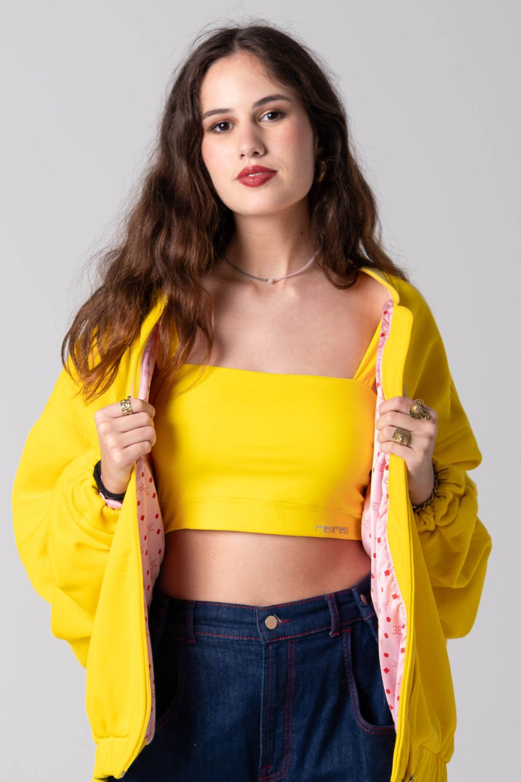 Crop top comfort mesh straps