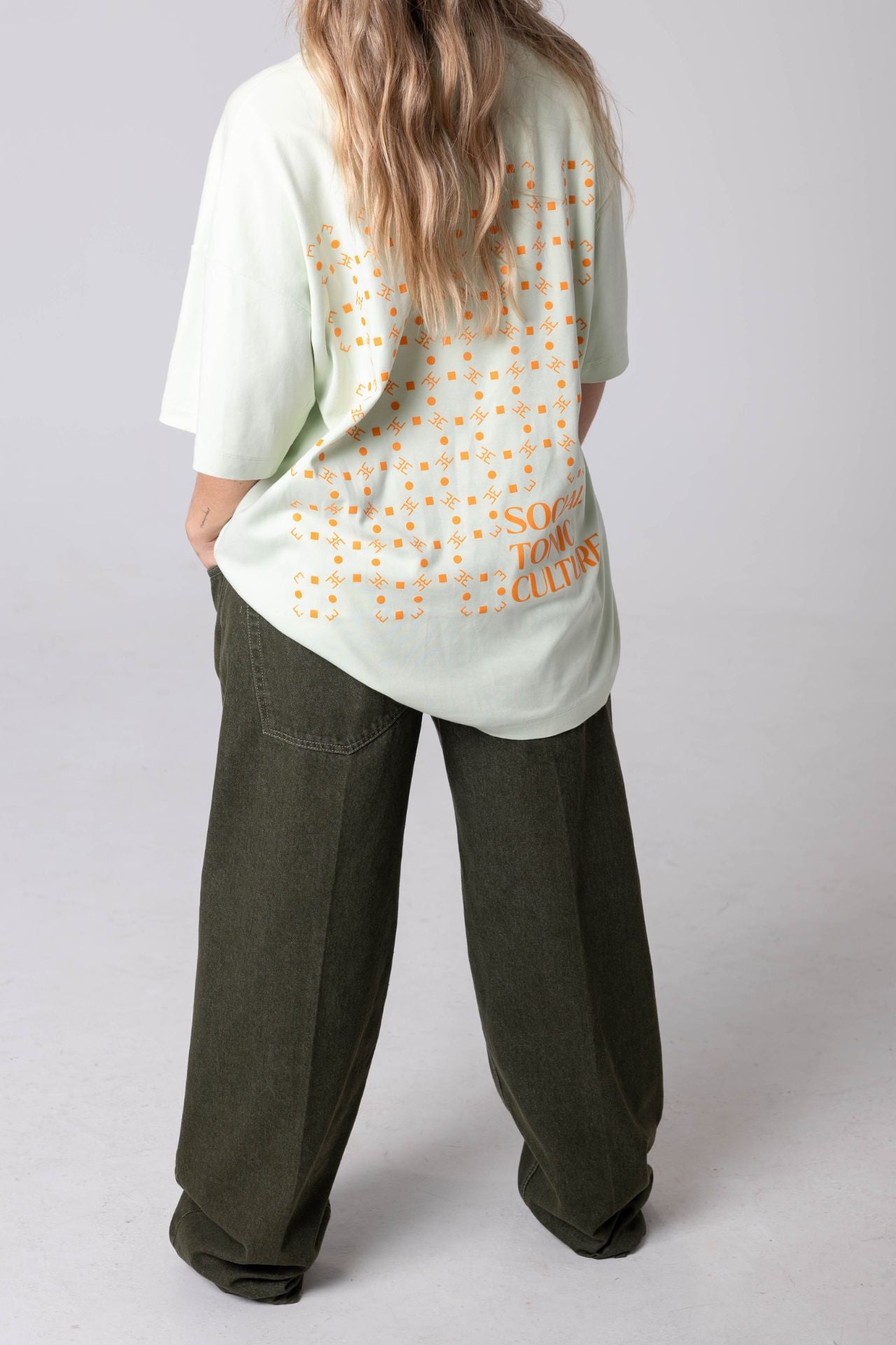 Printed oversized cotton t-shirt