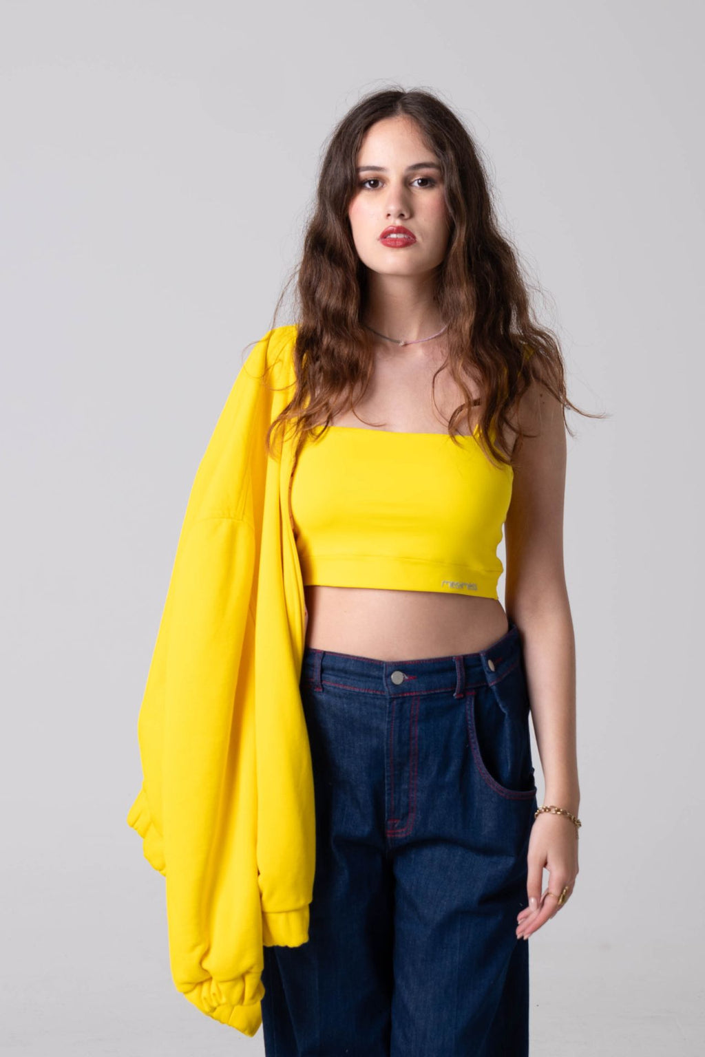 Crop top comfort mesh straps