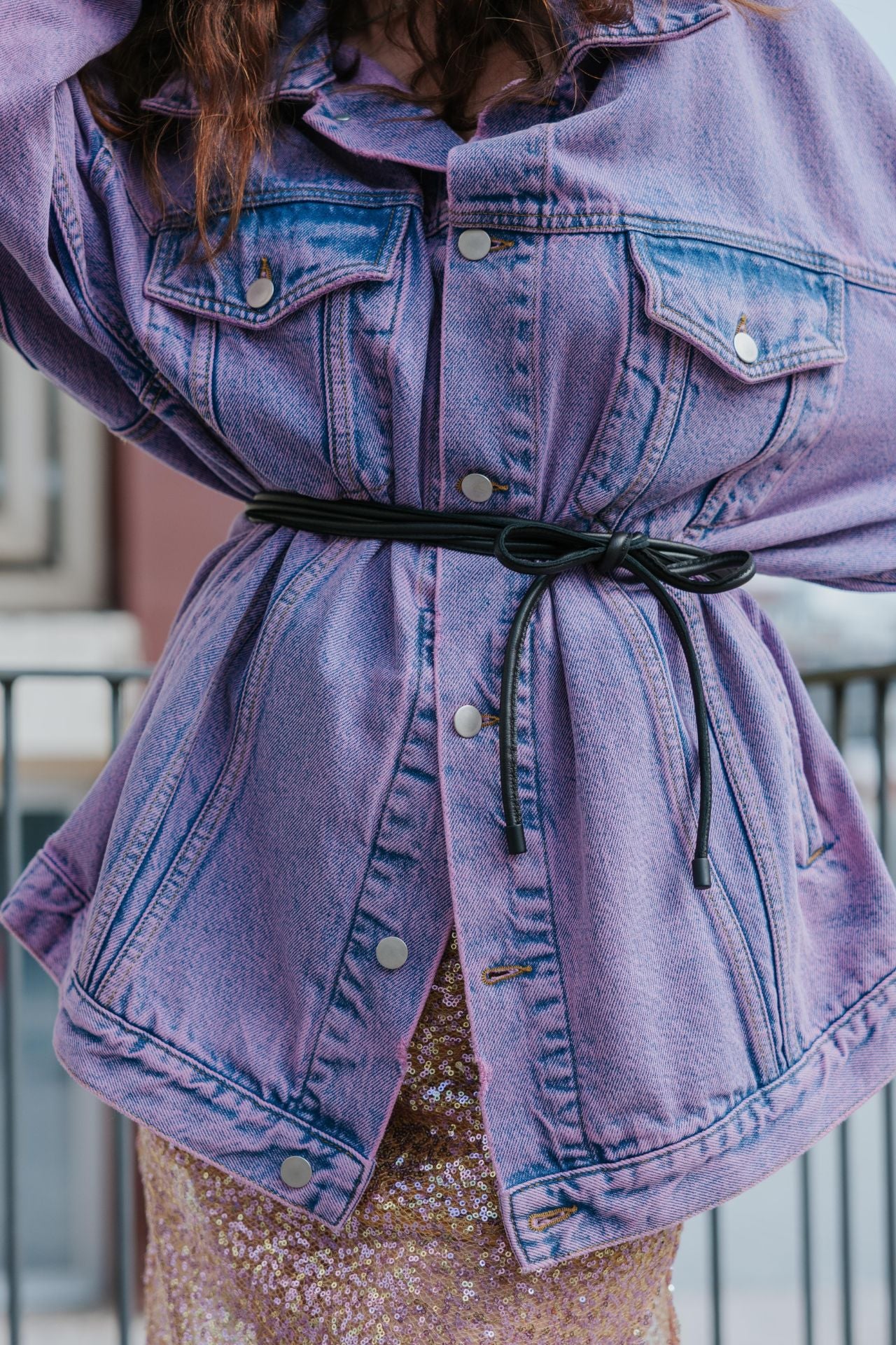 Oversized denim jacket