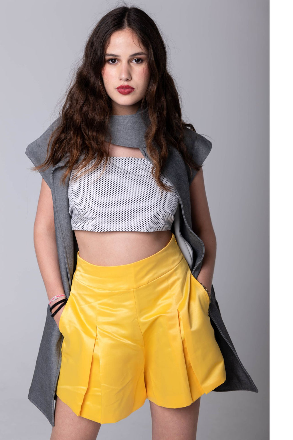 Oversized Vest with Belt