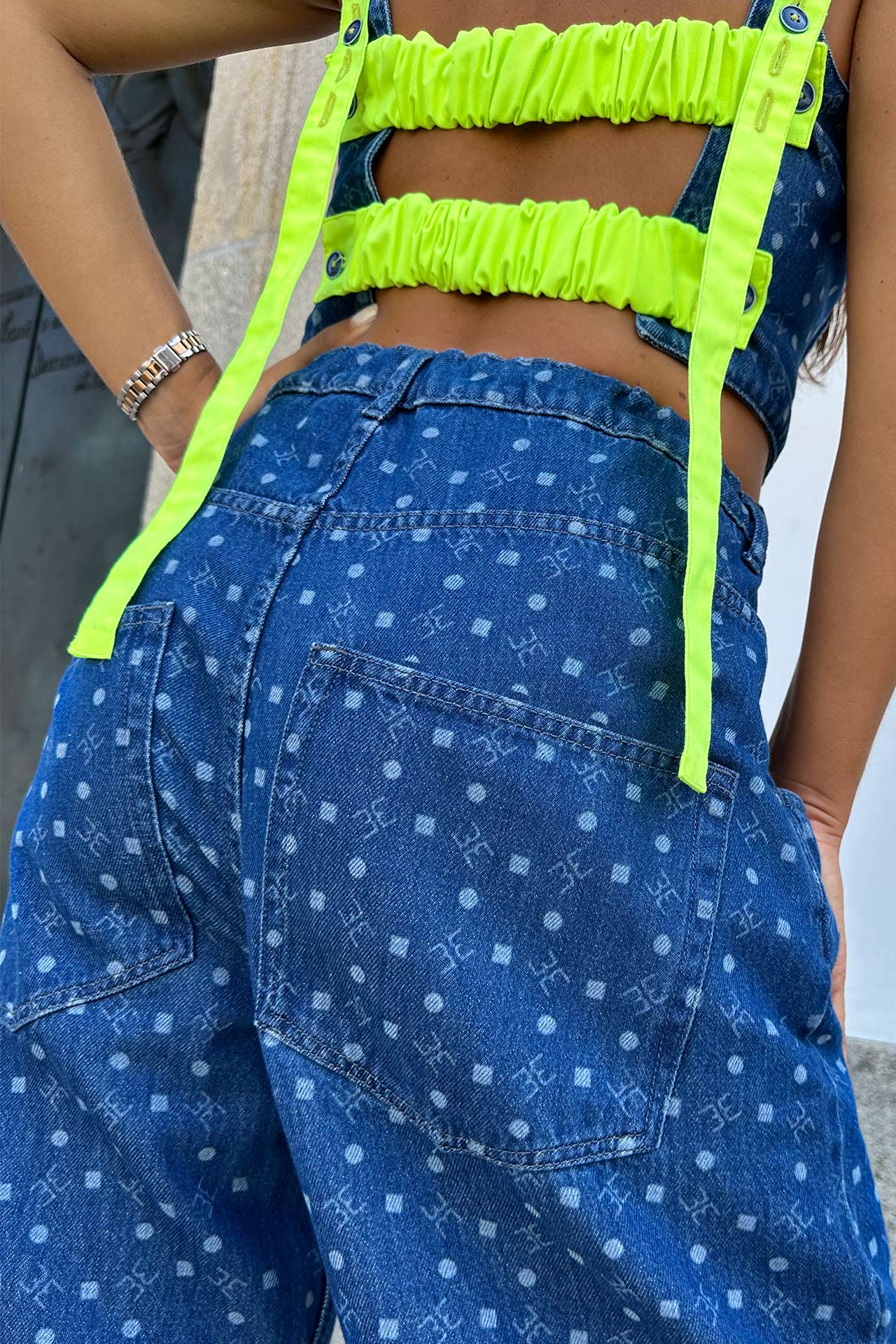 Jeans Flex One monograma - UNISEXO